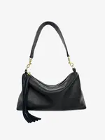 BRAVE Leather Colson Black Pebbled  Bag