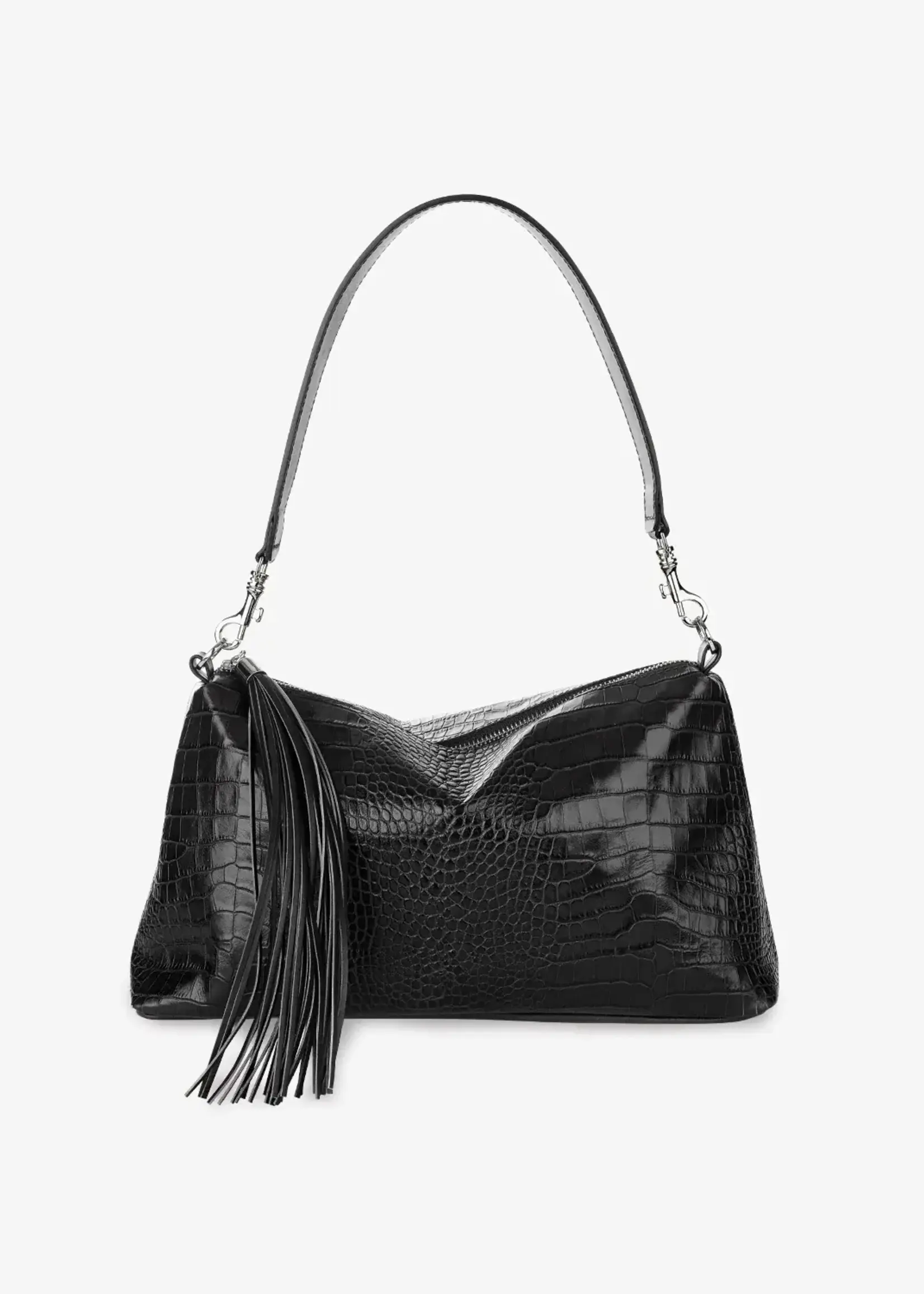 BRAVE Leather Colson Black Barcelona Bag