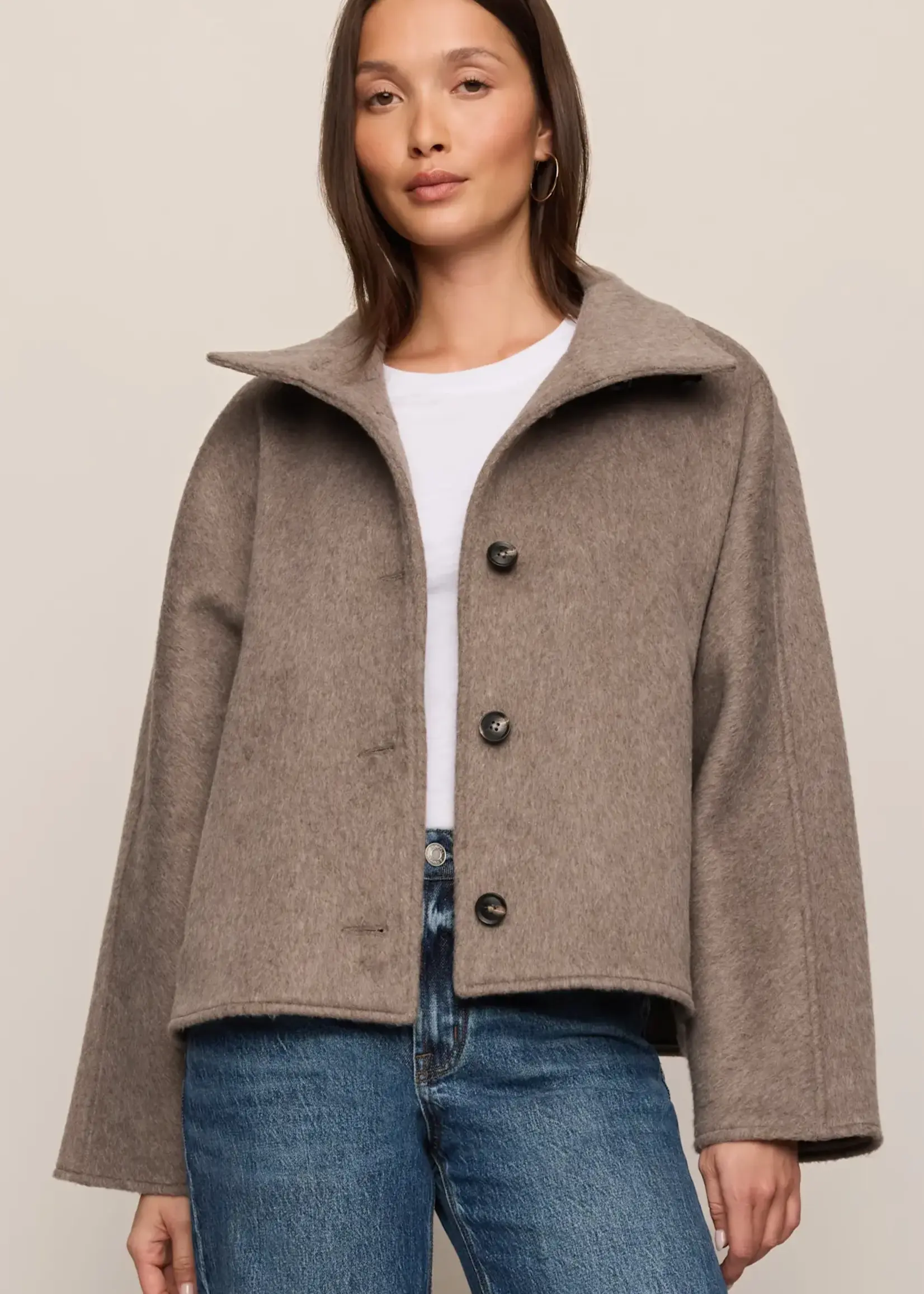 Z SUPPLY Mynka Funnel Neck Coat