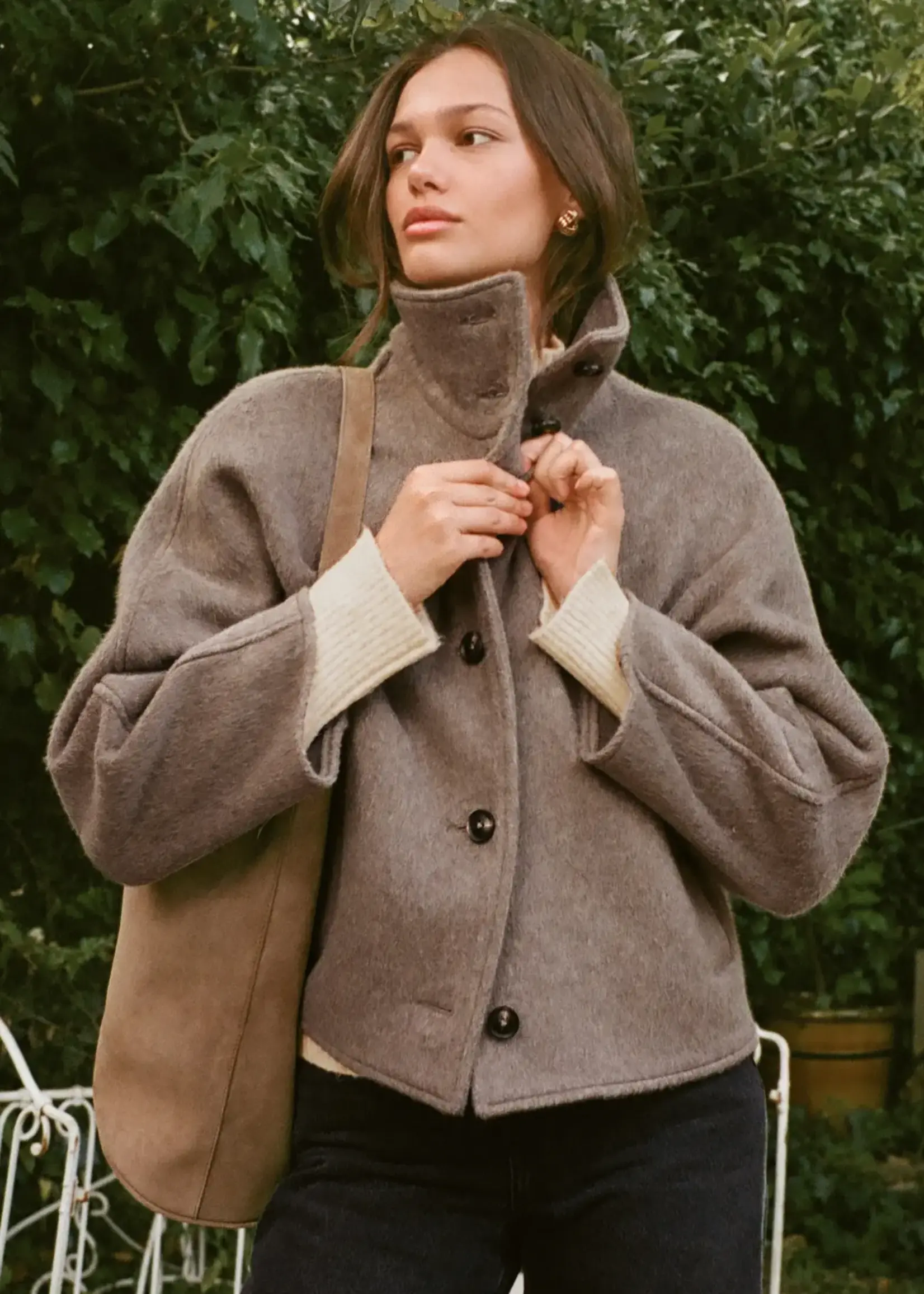 Z SUPPLY Mynka Funnel Neck Coat
