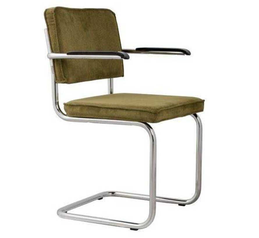 Ridge Rib chair with armrests