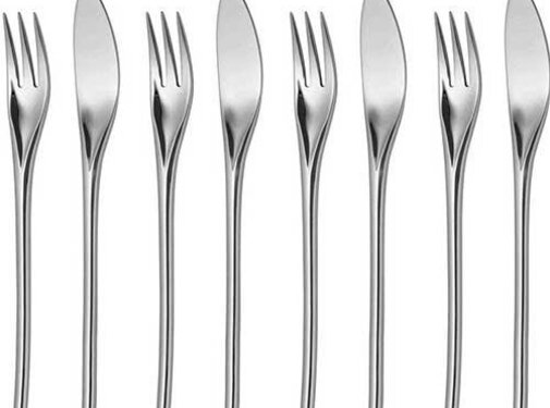 Bud fish cutlery - 8 pieces
