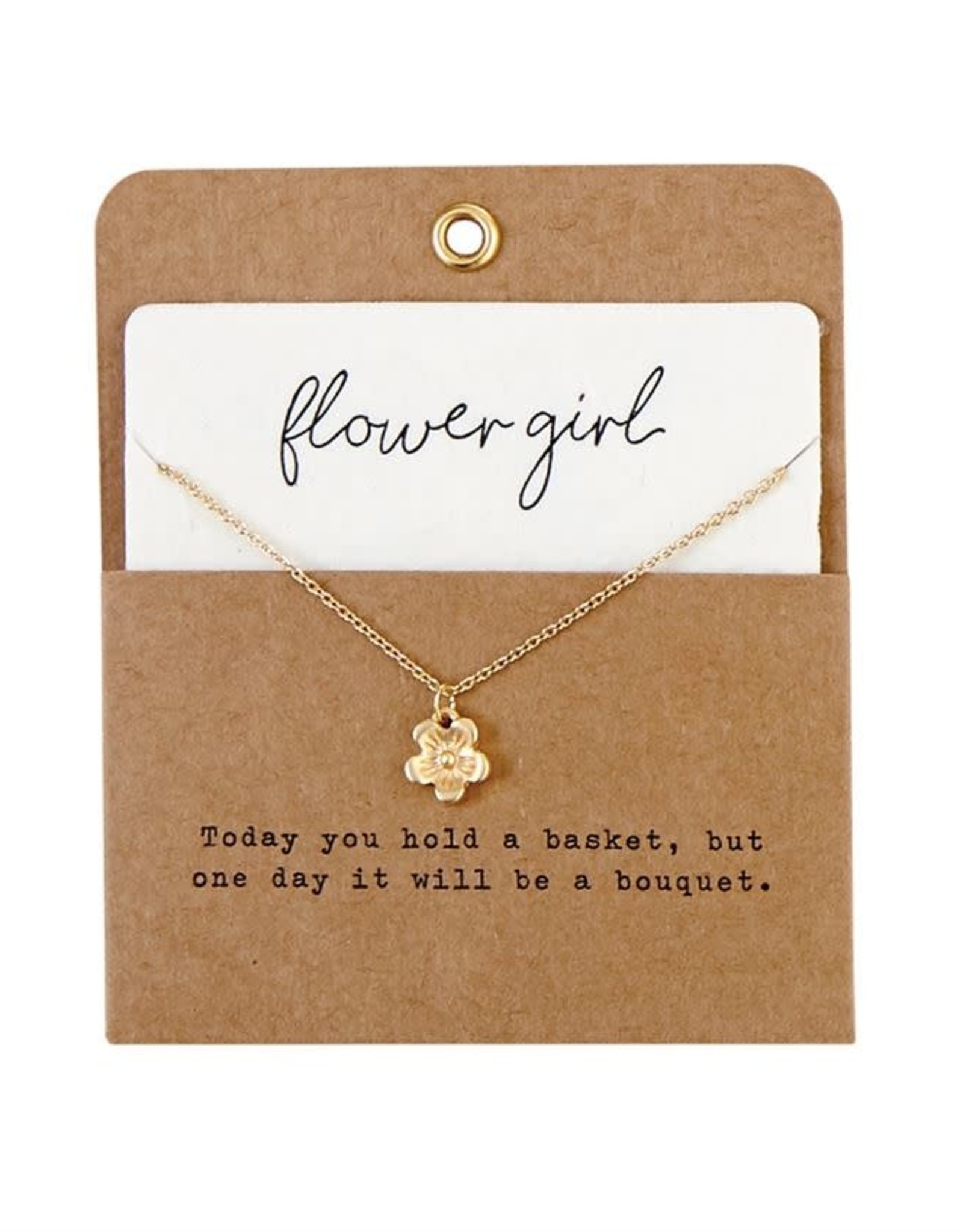 Flower Girl Charm necklace