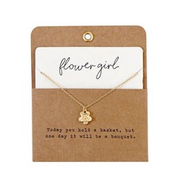 Flower Girl Charm necklace