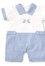 Kissy Kissy Pique Baby Bunnies Short Playsuit