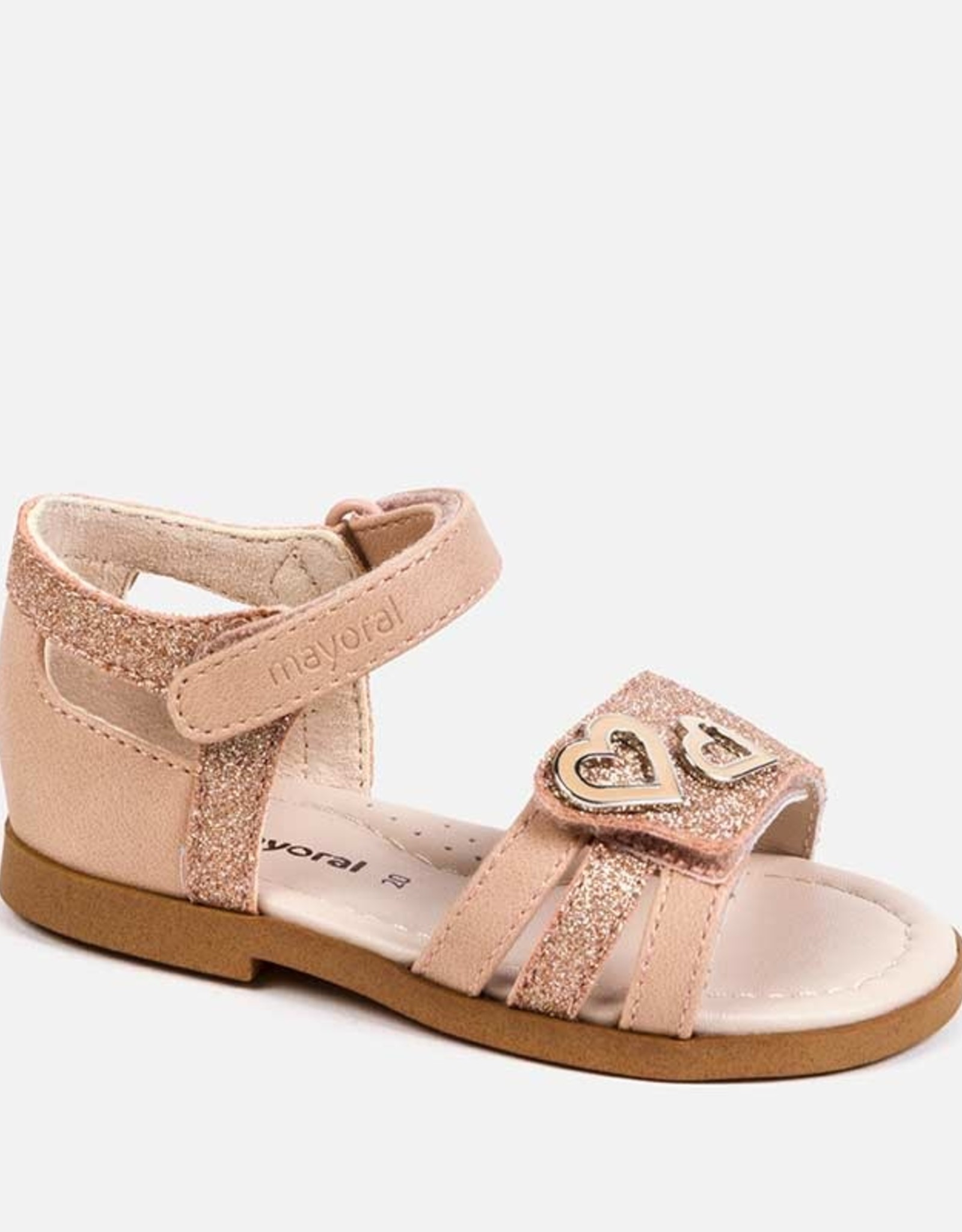 Mayoral Footwear Copper Sandal w/heart