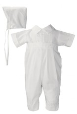 Pintuck Christening Romper