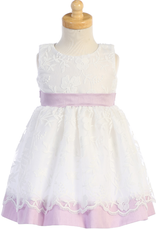 Lilac Embroidered Dress