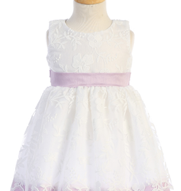 Lilac Embroidered Dress