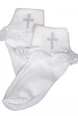 lace ankle cross sock 18-24 mo