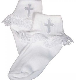 lace ankle cross sock 18-24 mo