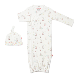 Magnificent Baby Welcome Baby Gown/Hat nb-3m