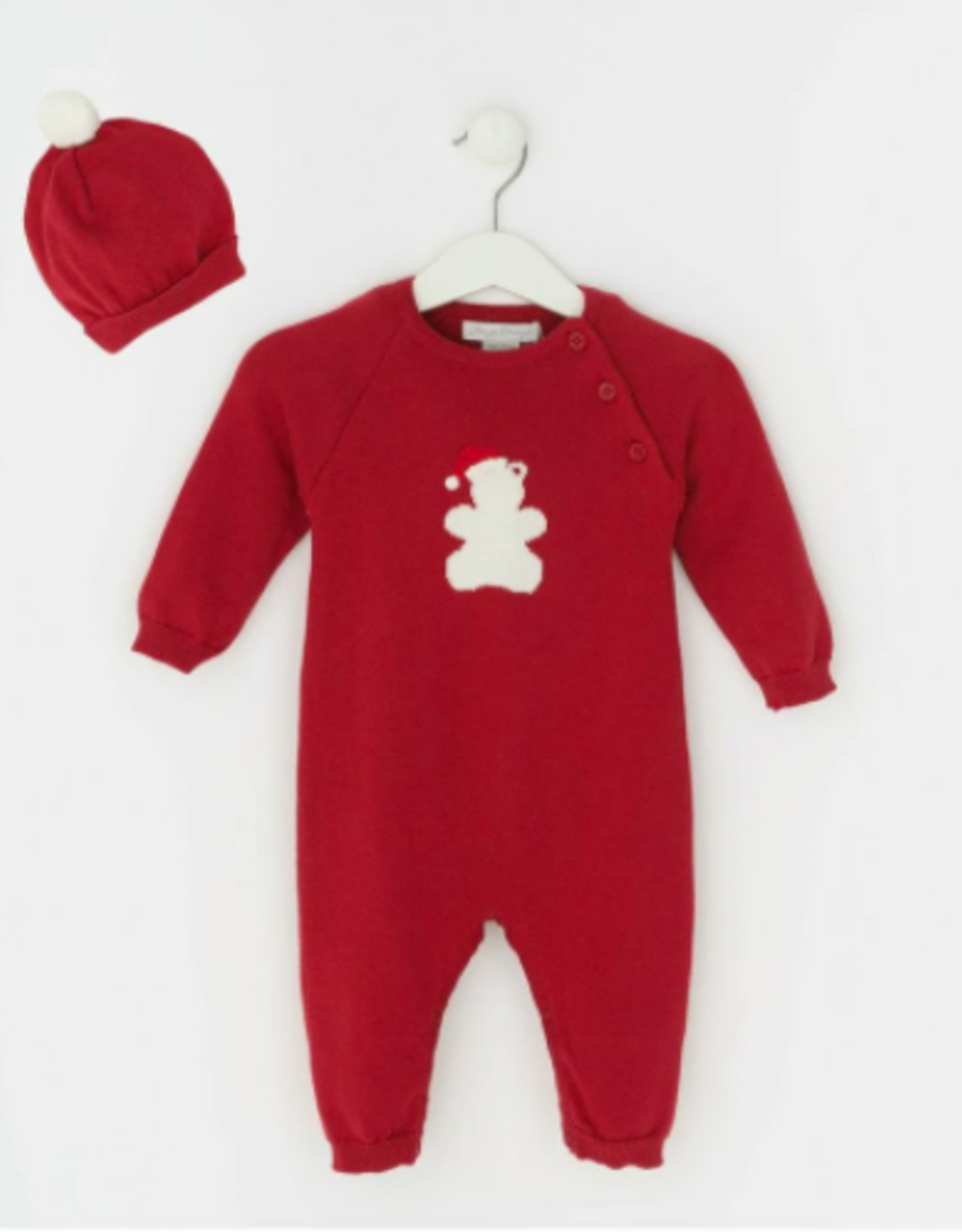 Carriage Boutique Red Teddy Bear Coverall