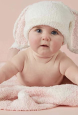 Pink Chenille Bunny Hat/Sock Set