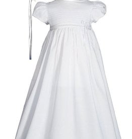 Cotton Gown w/Criss Cross Lace