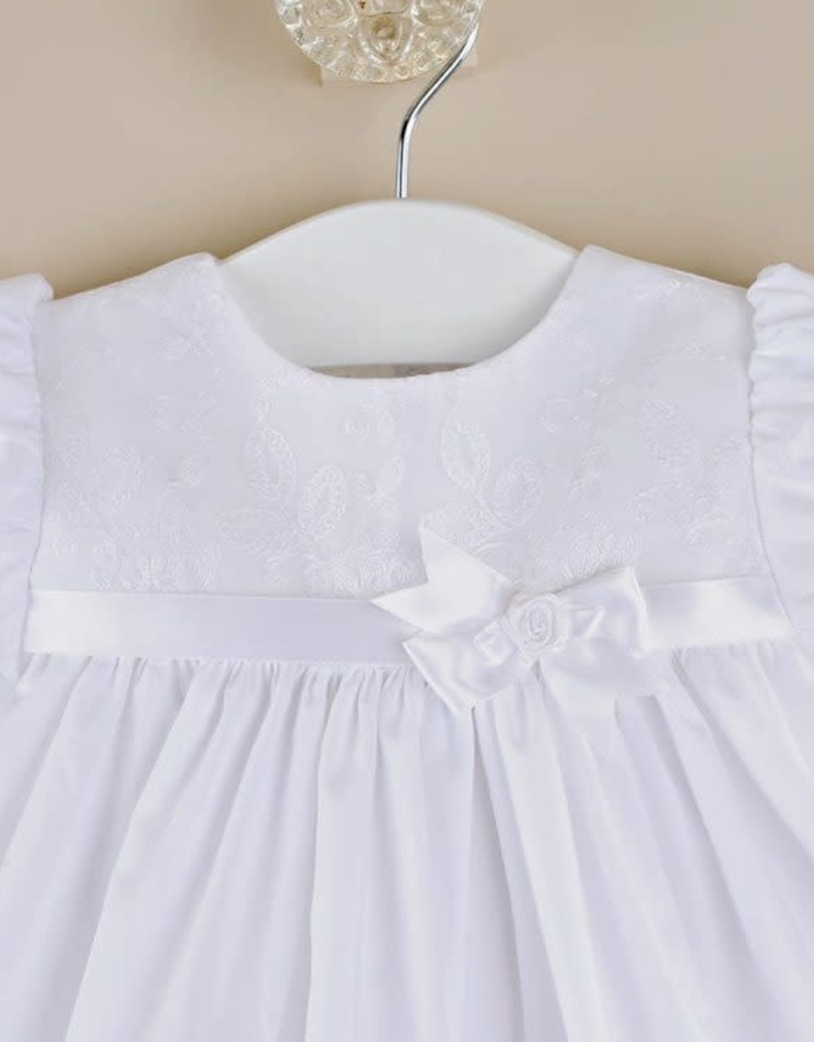 Cotton Gown w/organza & hb
