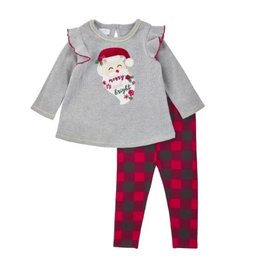 Santa Tunic & Check Legg Inf