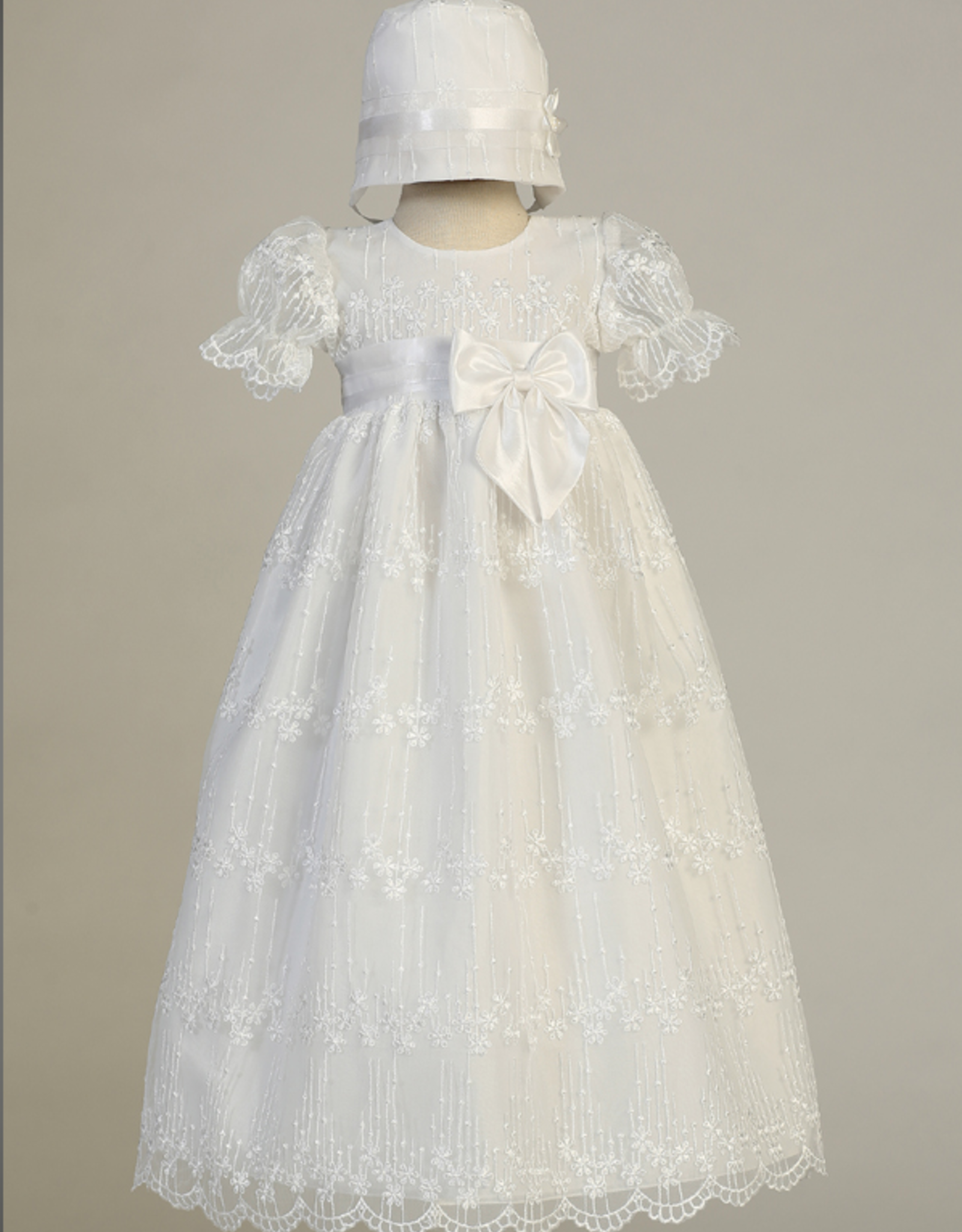 Swea Pea & Lilli Embroidered Tulle Gown w/bow