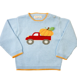 Blue Pumpkin Truck Sweater Tod