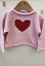 Claver Lt. Pink Sweater w/Red Heart