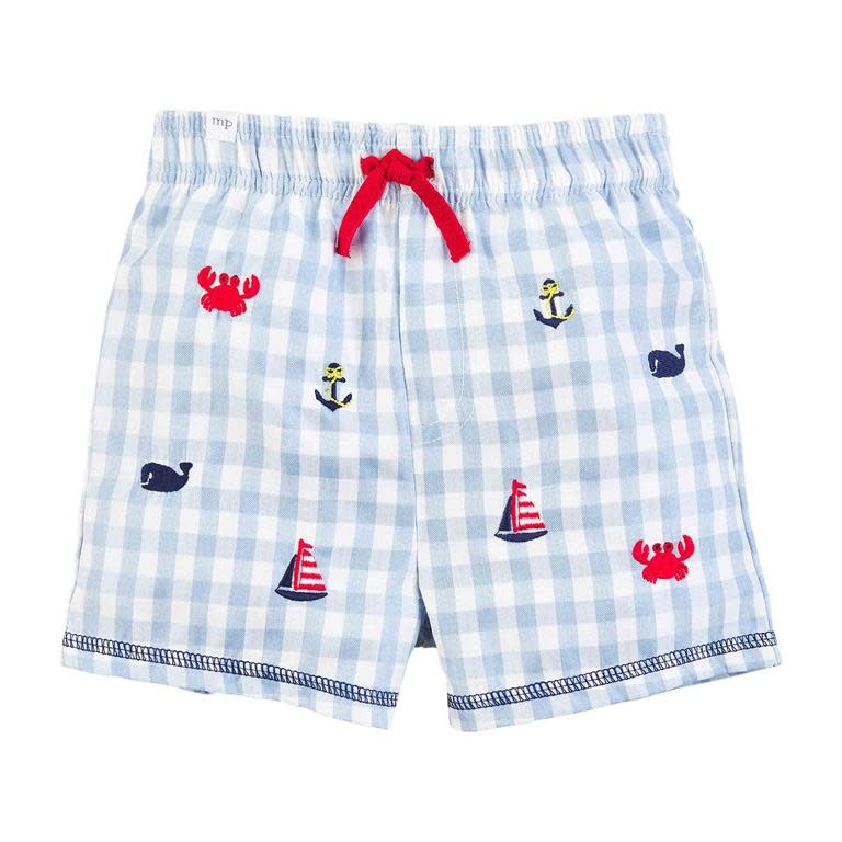 Seersucker Swim Trunks - GoodHearts