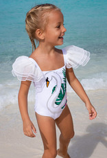Shade Critters White Swan Swimsuit
