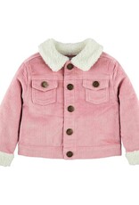 Pink Cord Sherpa Jacket