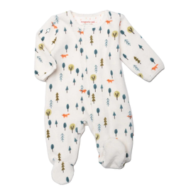 Magnetic Baby Forest Velour Footie