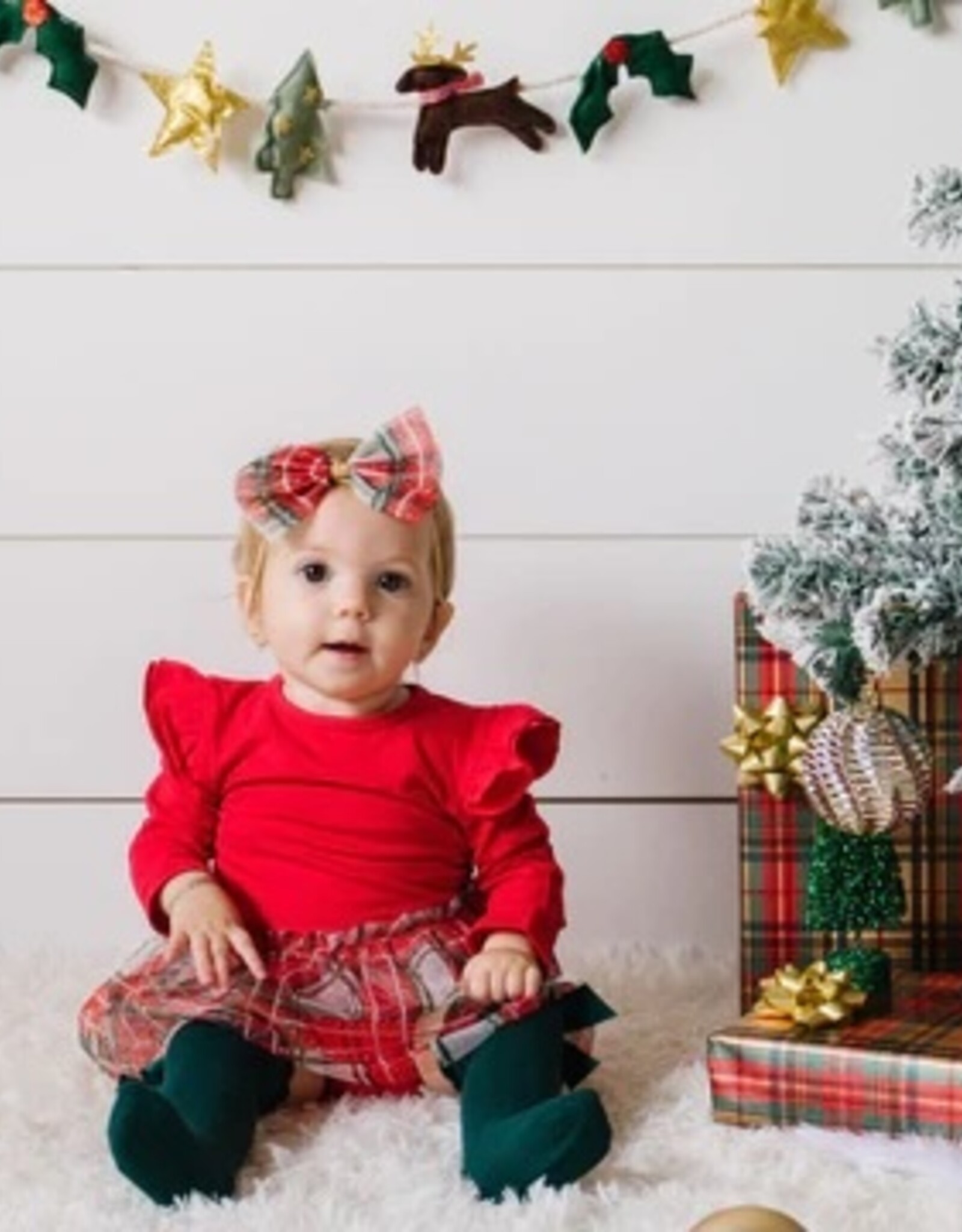 Christmas Plaid Tutu Bodysuit