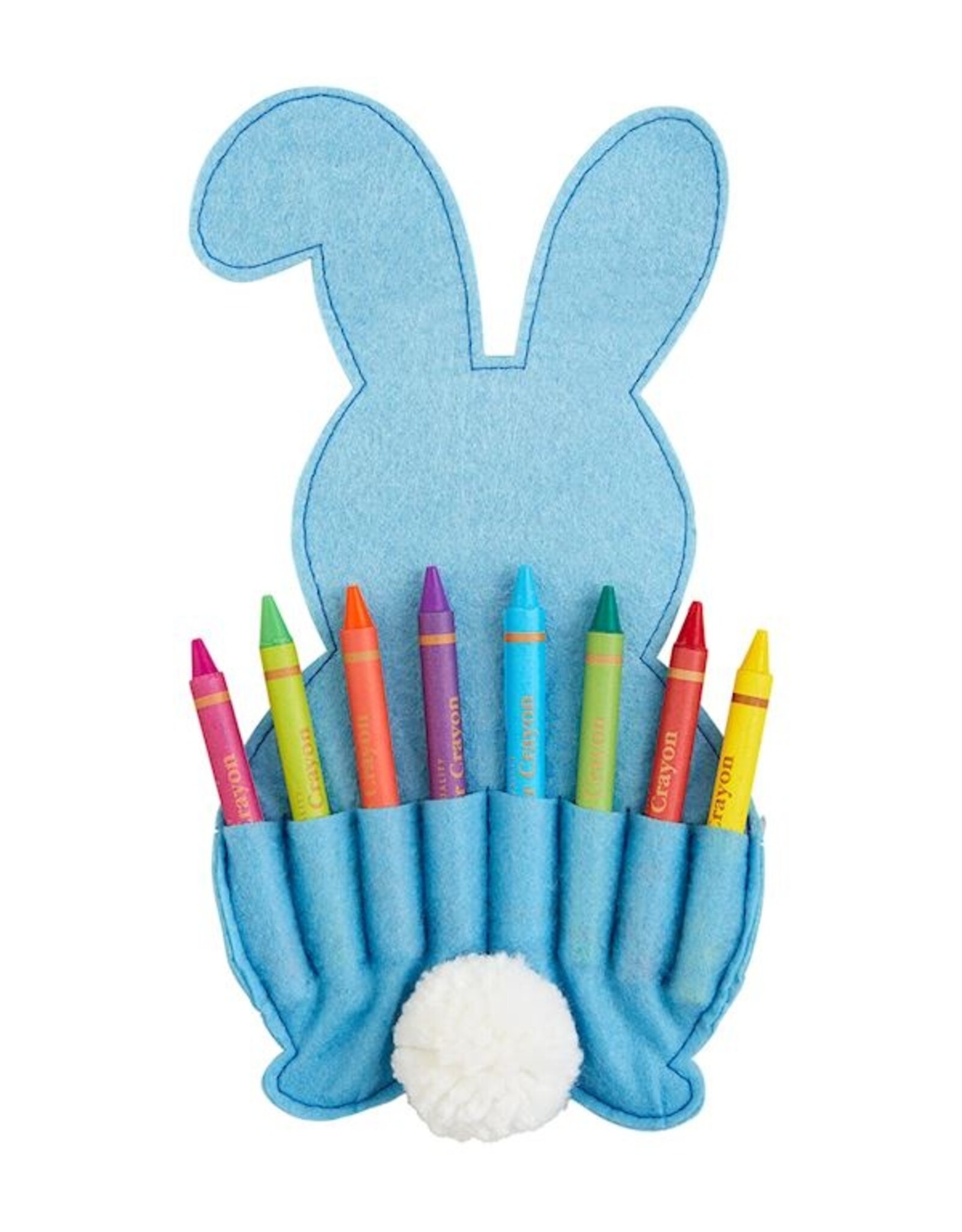 Blue Bunny Crayon Holder