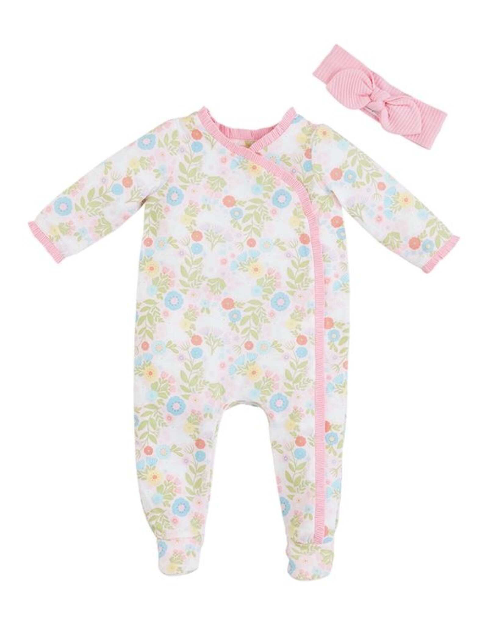 Bunny Floral 1 piece w/HB