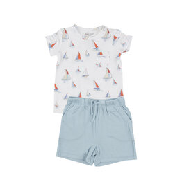 Sketchy Sailboats Tee & Shorts Tod