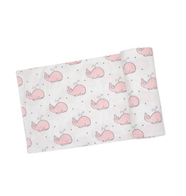 Bubbly Pink Whale Swaddle