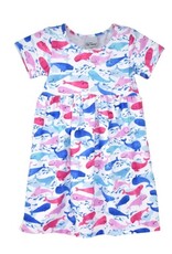 Flap Happy Rosy Whales Dress