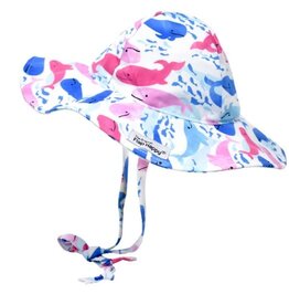 Flap Happy Rosy Whales Hat