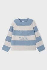 Sky Blue Stripe I'm So Cute Sweater