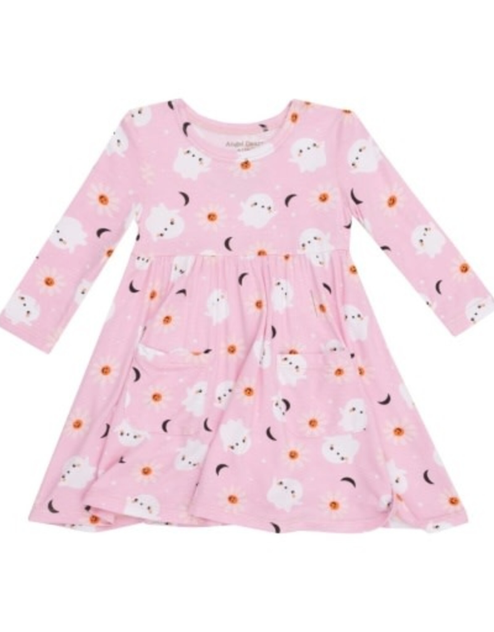 Spooky Ghost Twirly L/S Dress