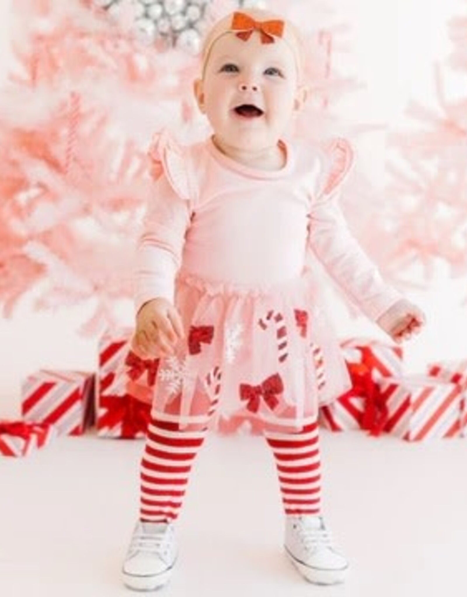 Candy Cane Bodysuit Dress