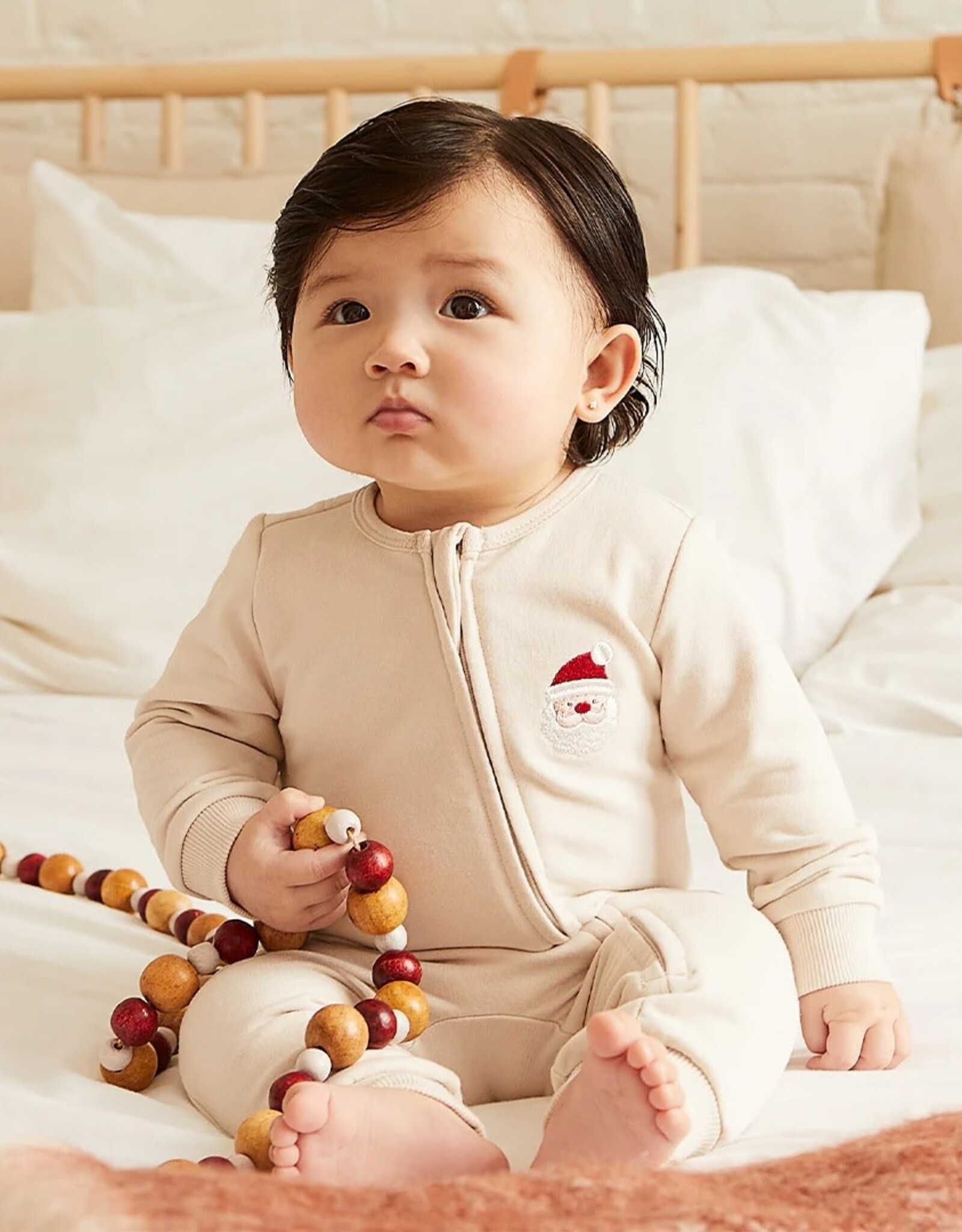 Petit Lem Santa Baby Playsuit