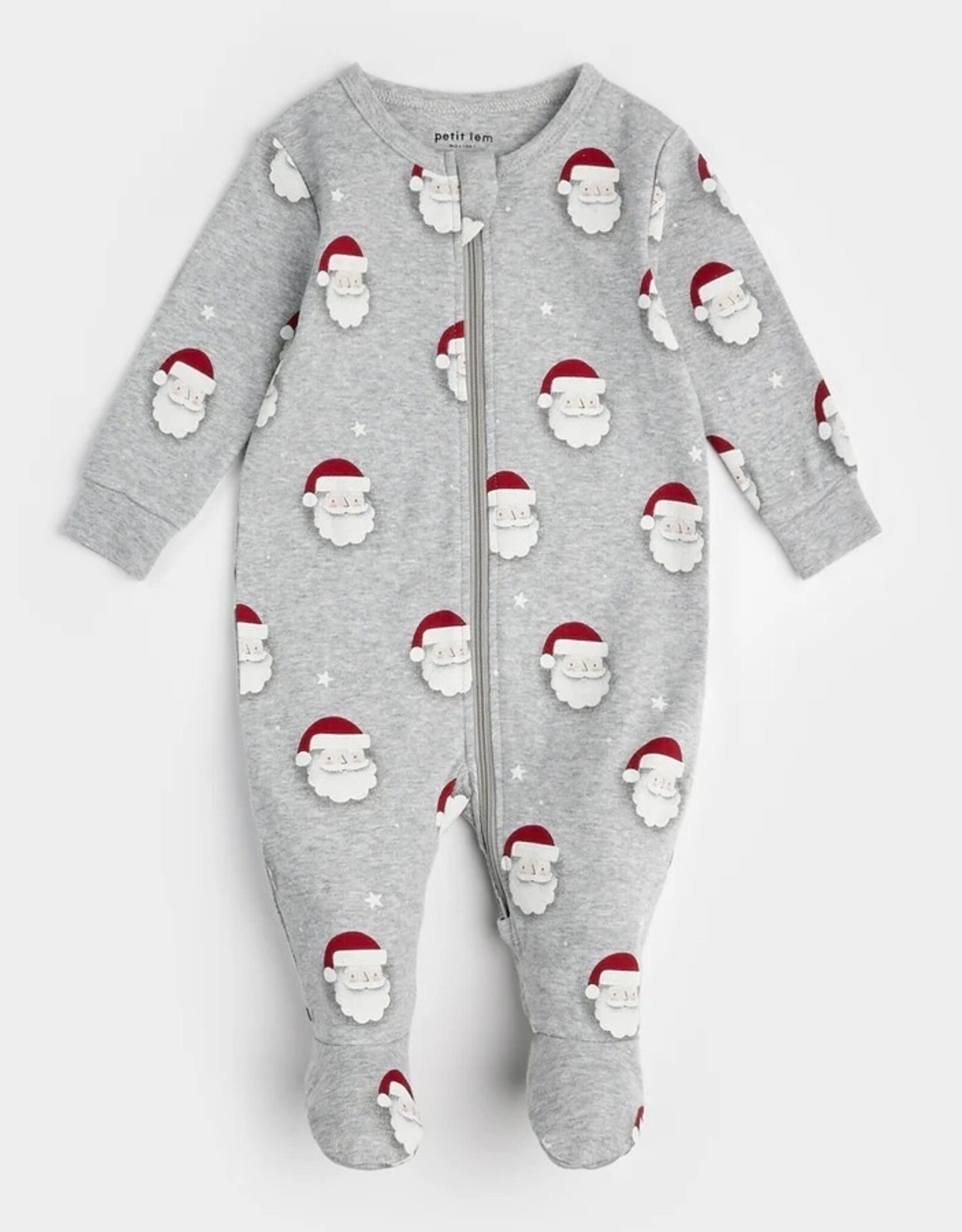 Petit Lem Gray Santa Footie