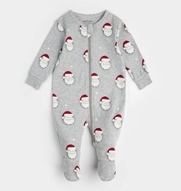 Petit Lem Gray Santa Footie