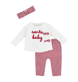 Santa Baby Pant w/ Headband Set