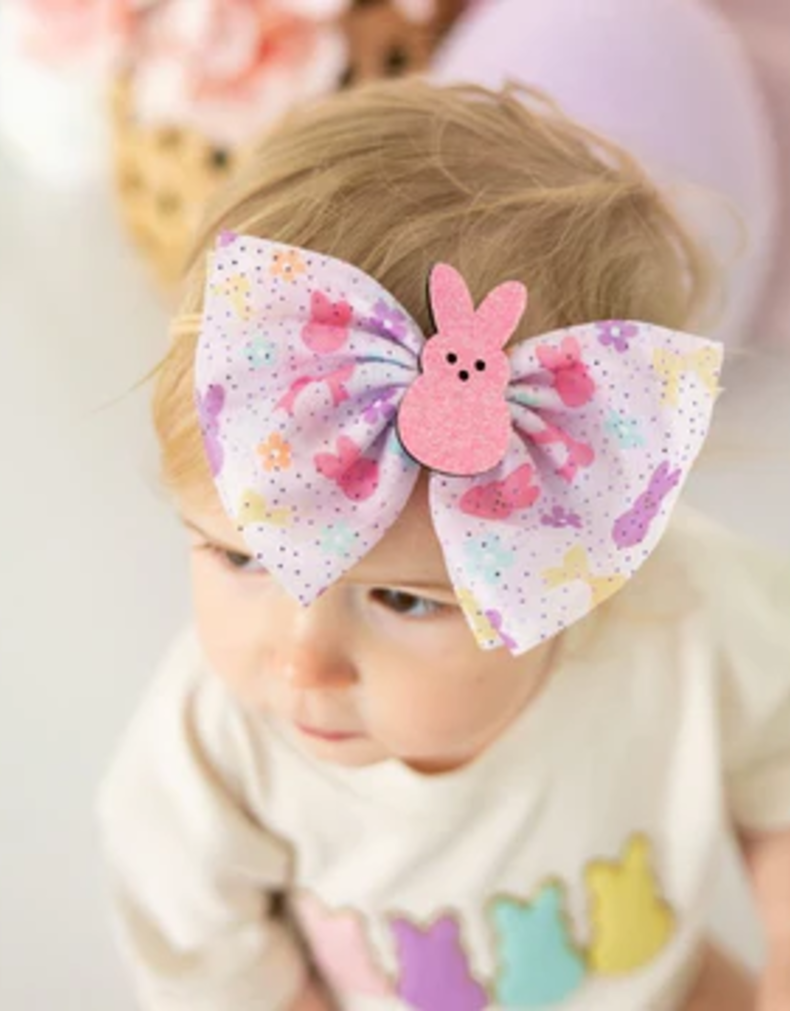 Coquette Easter Bunny Baby Headband