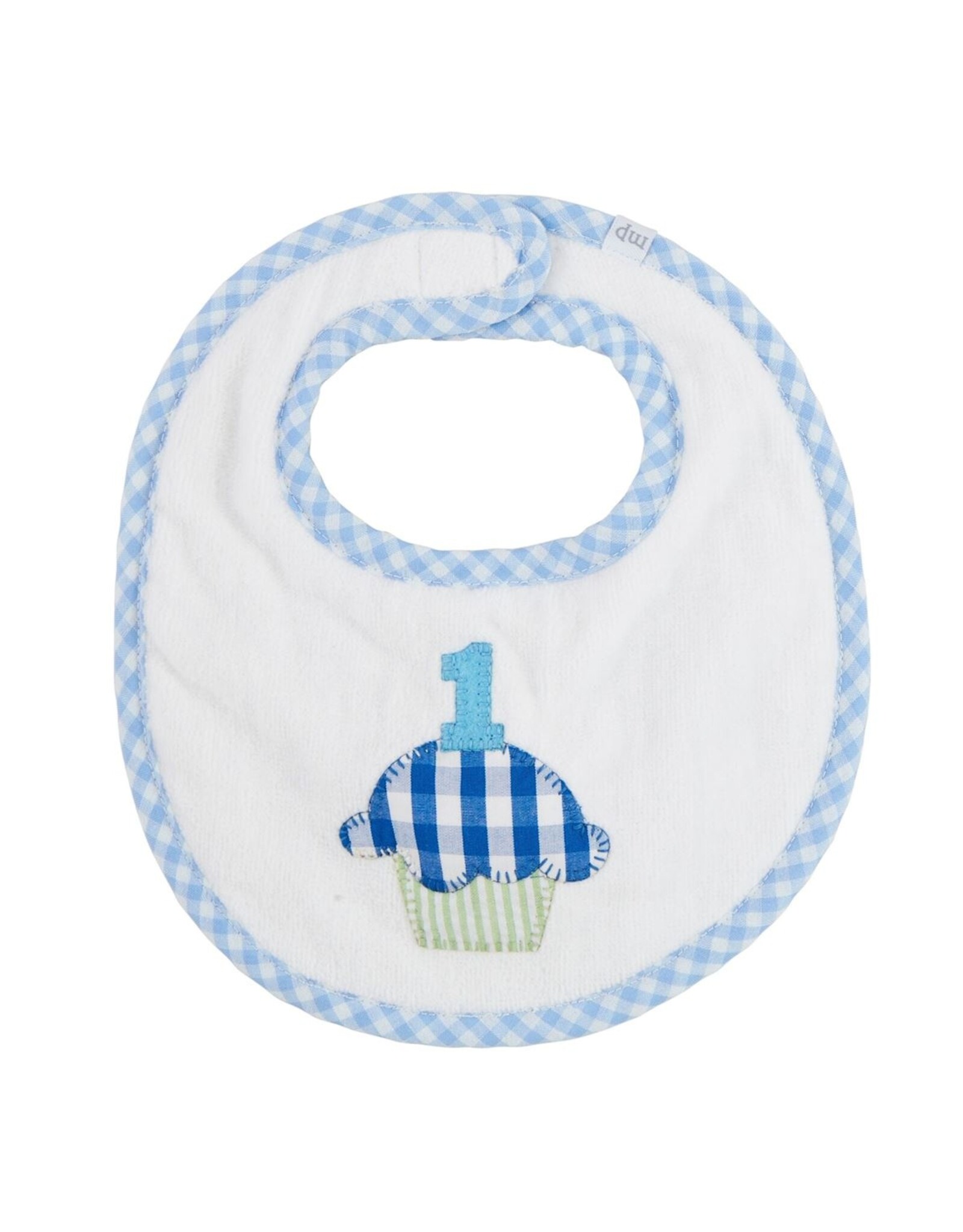 Blue Cupcake Bib
