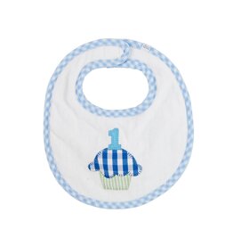 Blue Cupcake Bib