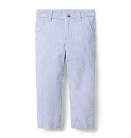 Janie and Jack SEERSUCKER BLUE PANT