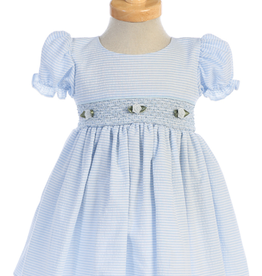 Swea Pea & Lilli Light Blue Seersucker Dress