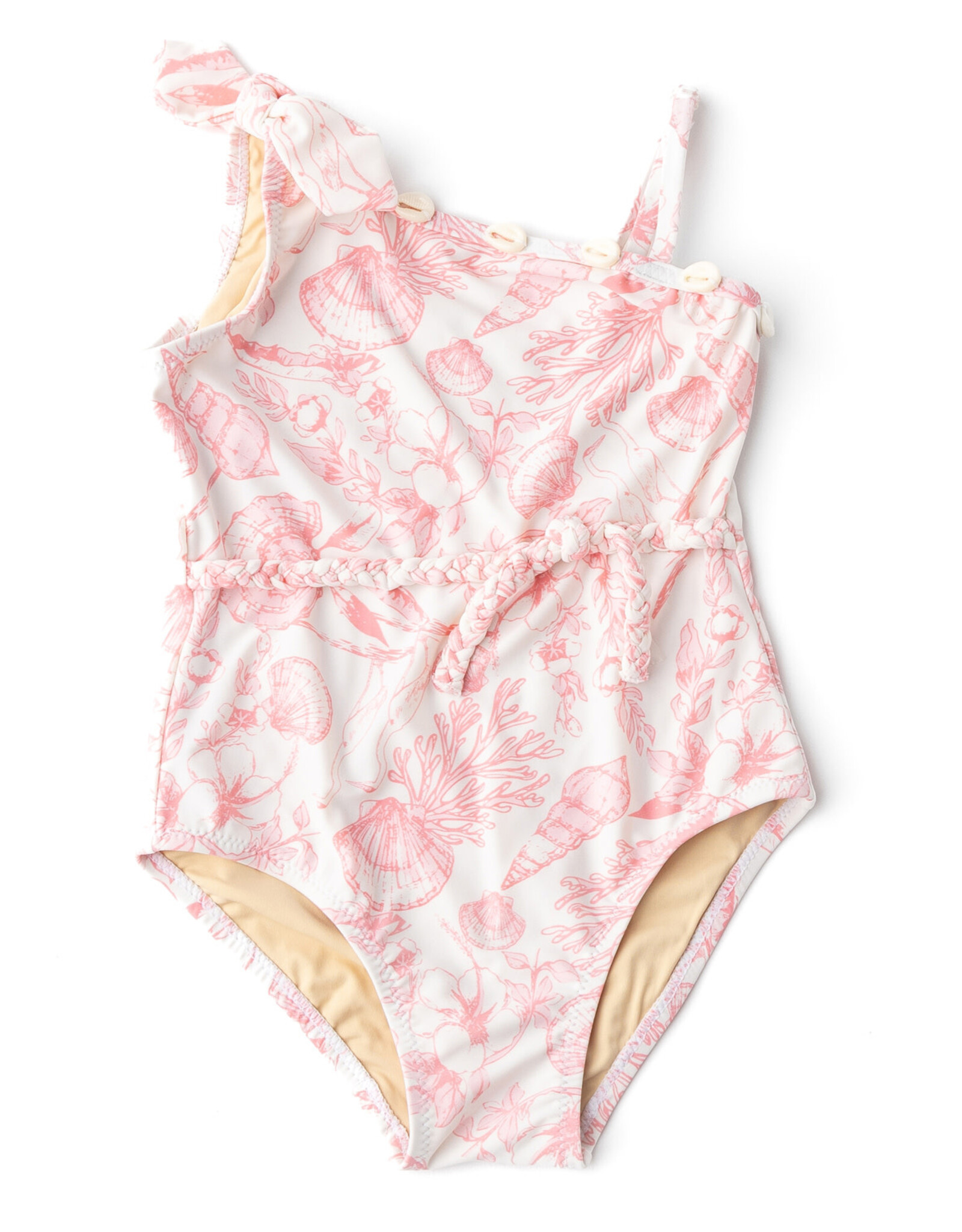 Shade Critters Seaside Toile 1 Shoulder Swimsuit