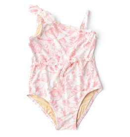 Shade Critters Seaside Toile 1 Shoulder Swimsuit