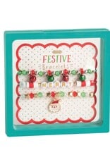 Santa Beaded Bracelet Set